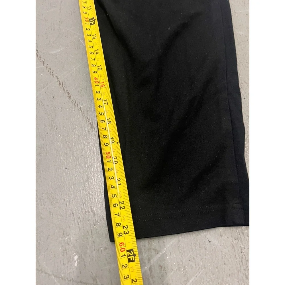 Soho Pants Womens XL Black Stretch Pintuck Straight Leg Trousers Business Office